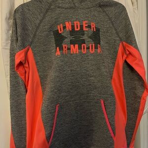 Under Armour Charcoal and Neon Pink Sweatshirt
